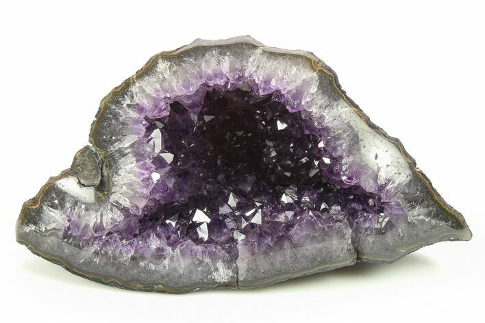 Sparkly, Deep Purple Amethyst Geode - Uruguay #275884